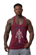 3003 - Gold's Iron Legacy Icon Stringers Burgundy