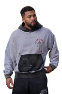 5168 - Gold's Iron Legacy Distress Hoodies Heather Grey/Black Wash