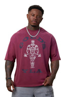 4213 - Gold's Iron Legacy Icon Tees Burgundy
