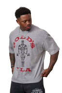 4213 - Gold's Iron Legacy Icon Tees Heather Grey