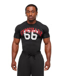 Graphic Baselayer T-Shirt compression fit Black - Unmatched Kicks - GYMSHARK