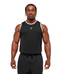 Graphic Basketball Mesh Tank Black - Unmatched Kicks - GYMSHARK