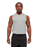 Graphic Basketball Mesh Tank Silver Grey - Unmatched Kicks - GYMSHARK