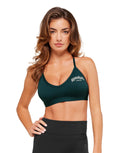 Graphic Sports Bra light support Deep Petrol Blue - Unmatched Kicks - 