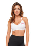 Graphic Sports Bra light support White - Unmatched Kicks - 
