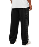 Graphic Wordmark Mesh Wide Leg Pants oversized fit Black - Unmatched Kicks - GYMSHARK