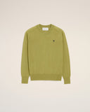 Green Wool Crewneck Ami De Coeur Sweater - Unmatched Kicks - Ami Paris