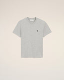 Grey Cotton Contrasted Adc Tshirt - Unmatched Kicks - Ami Paris