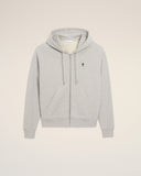 Grey Cotton Contrasted Ami De Coeur Hoodie - Unmatched Kicks - Ami Paris