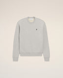 Grey Cotton Contrasted Ami De Coeur Sweatshirt - Unmatched Kicks - Ami Paris