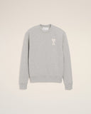 Grey Cotton Knitted Ami De Coeur Sweatshirt - Unmatched Kicks - Ami Paris