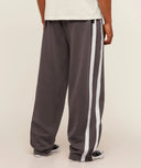 GS x CBUM Straight Leg Jogger Oversized Fit greyed purple - Unmatched Kicks - GYMSHARK