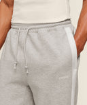 GS x CBUM Straight Leg Jogger Oversized Fit stone grey marl - Unmatched Kicks - GYMSHARK