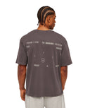 GS x CBUM T-Shirt Oversized Fit greyed purple - Unmatched Kicks - GYMSHARK