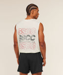 GSCC Graphic Tank oversized fit Soft White - Unmatched Kicks - GYMSHARK
