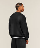 GSLC Henley Sweat boxy fit Bros Black - Unmatched Kicks-GYMSHARK