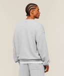 GSLC Henley Sweat boxy fit Bros Soft Grey Marl - Unmatched Kicks-GYMSHARK