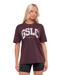 GSLC Lifting Club Short Sleeve T-Shirt oversized fit Cherry Purple - Unmatched Kicks - GYMSHARK