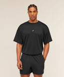 GSRC Stencil Graphic T-Shirt oversized fit Black - Unmatched Kicks - GYMSHARK