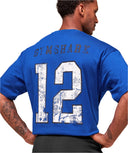 Gymshark Collegiate Graphic T-shirt - Athletic Blue - Unmatched Kicks - GYMSHARK