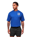 Gymshark Collegiate Graphic T-shirt - Athletic Blue - Unmatched Kicks - GYMSHARK