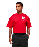 Gymshark Collegiate Graphic T-shirt - Athletic Red - Unmatched Kicks - GYMSHARK