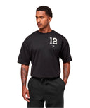 Gymshark Collegiate Graphic T-shirt - Black - Unmatched Kicks - GYMSHARK