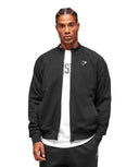Gymshark Crest Oversized Track Jacket - Black - Unmatched Kicks - GYMSHARK