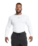 Gymshark Element Baselayer Long Sleeve T-Shirt - White - Unmatched Kicks - GYMSHARK