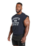 Gymshark Graphic Cut Off T-Shirt - Heavy Blue - Unmatched Kicks - GYMSHARK