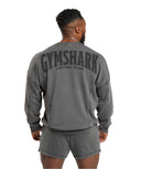 Gymshark Heritage Washed Crew - Onyx Grey - Unmatched Kicks - GYMSHARK