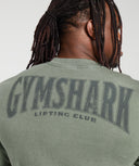 Gymshark Heritage Washed TShirt Green - Unmatched Kicks - GYMSHARK