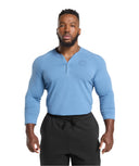 Gymshark Legacy Henley - Classic Blue - Unmatched Kicks - GYMSHARK