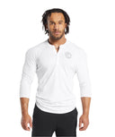 Gymshark Legacy Henley - White - Unmatched Kicks - GYMSHARK