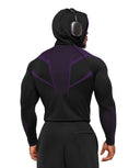 Gymshark Onyx 5.0 Seamless Hoodie - Black/Athletic Purple - Unmatched Kicks - GYMSHARK