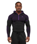 Gymshark Onyx 5.0 Seamless Hoodie - Black/Athletic Purple - Unmatched Kicks - GYMSHARK