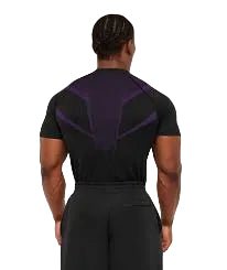 Gymshark Onyx 5.0 Seamless T-Shirt - Black/Athletic Purple