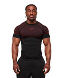 Gymshark Onyx 5.0 Seamless T-Shirt - Black/Carmine Red - Unmatched Kicks - GYMSHARK