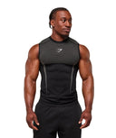 Gymshark Onyx 5.0 Tank - Black/Light Grey - Unmatched Kicks - GYMSHARK