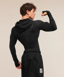 Gymshark Onyx V1 Hoodie - Black/Onyx Grey - Unmatched Kicks-GYMSHARK