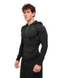 Gymshark Onyx V1 Hoodie - Black/Onyx Grey - Unmatched Kicks-GYMSHARK