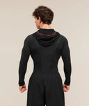 Gymshark Onyx V1 Hoodie - Black/Onyx Grey/Carmine Red - Unmatched Kicks-GYMSHARK