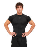 Gymshark Onyx V1 T-Shirt - Black/Onyx Grey - Unmatched Kicks-GYMSHARK