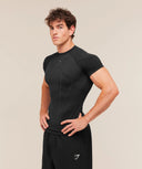 Gymshark Onyx V1 T-Shirt - Black/Onyx Grey - Unmatched Kicks-GYMSHARK