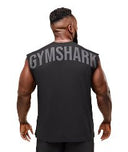 Gymshark Power Cut Off Tank - Black - Unmatched Kicks - GYMSHARK