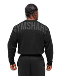 Gymshark Power Long Sleeve T-Shirt - Black/Asphalt Grey - Unmatched Kicks - GYMSHARK