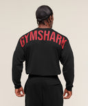 Gymshark Power Long Sleeve T-Shirt - Black/Conditioning Red - Unmatched Kicks - GYMSHARK