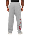 Gymshark Power Straight Leg Pants - Charcoal Core Marl/Sets Red - Unmatched Kicks - GYMSHARK