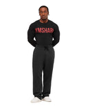 Gymshark Prime Long Sleeve T-Shirt - Black/Vivid Red - Unmatched Kicks - GYMSHARK