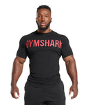 Gymshark Prime T-Shirt - Black/Vivid Red - Unmatched Kicks - GYMSHARK
